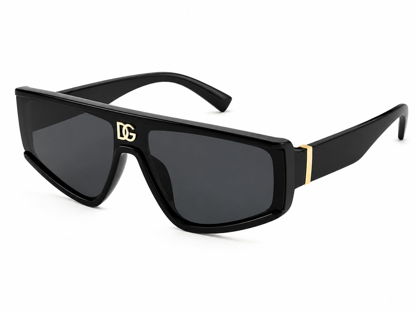 DG 4344 Geometric Black Sunglasses