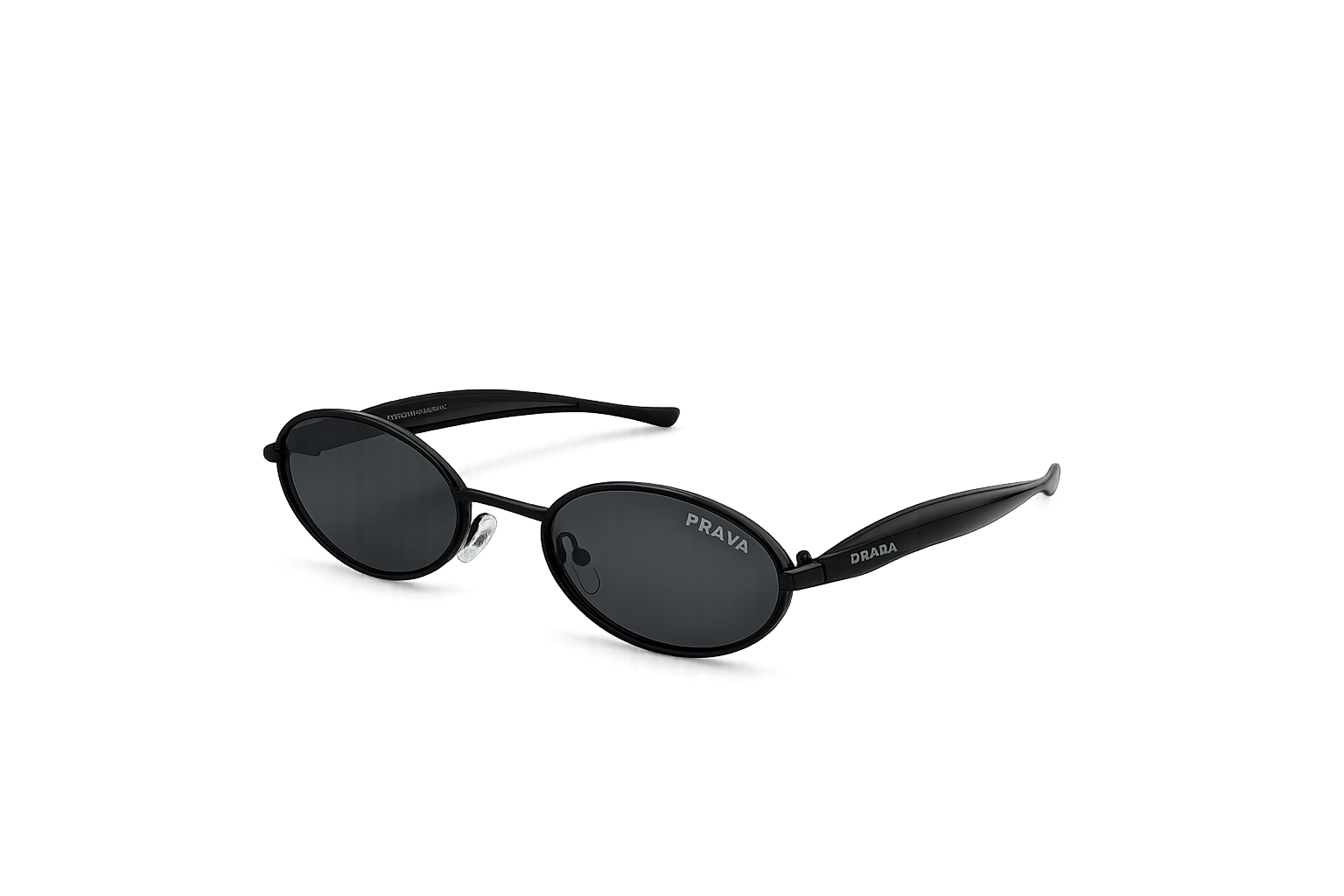 Oval Black Sunglasses