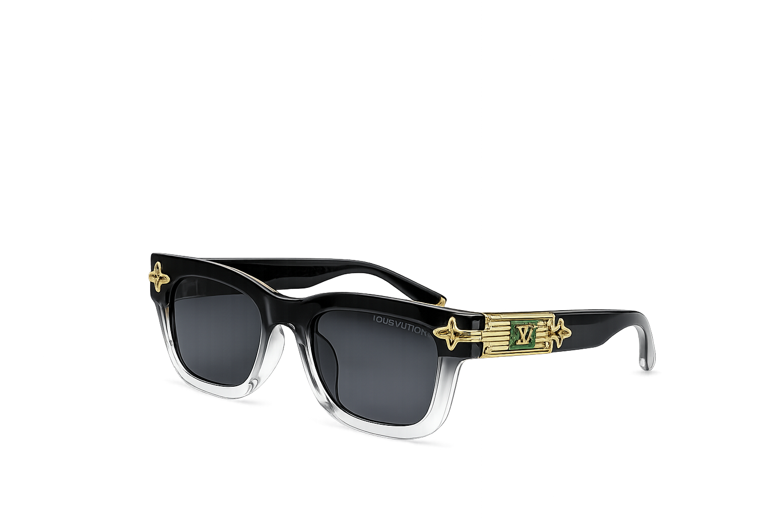 L-8898 Black Crystal Frame with Grey Lens