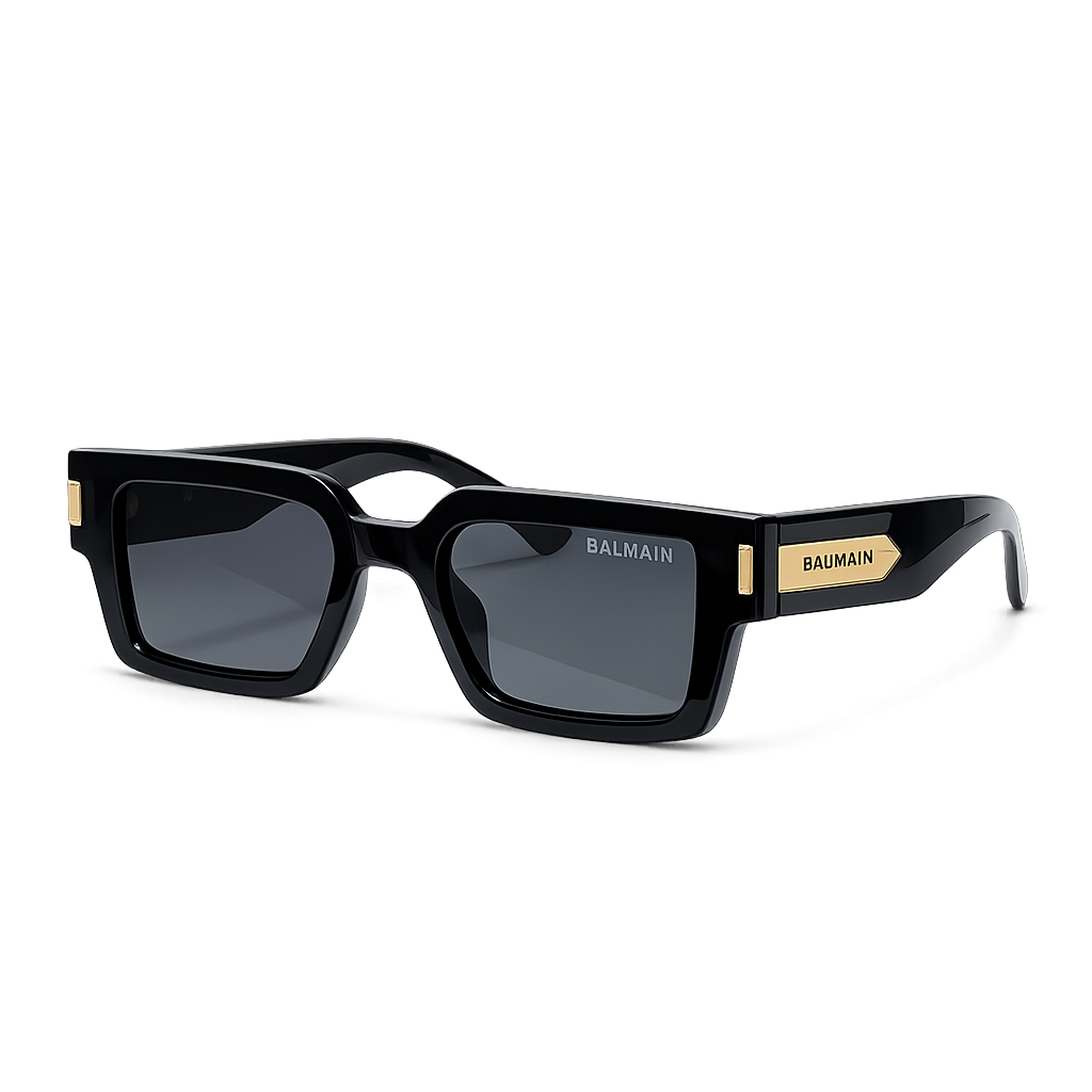 Bal Luxury Square Sunglasses – Black Frame