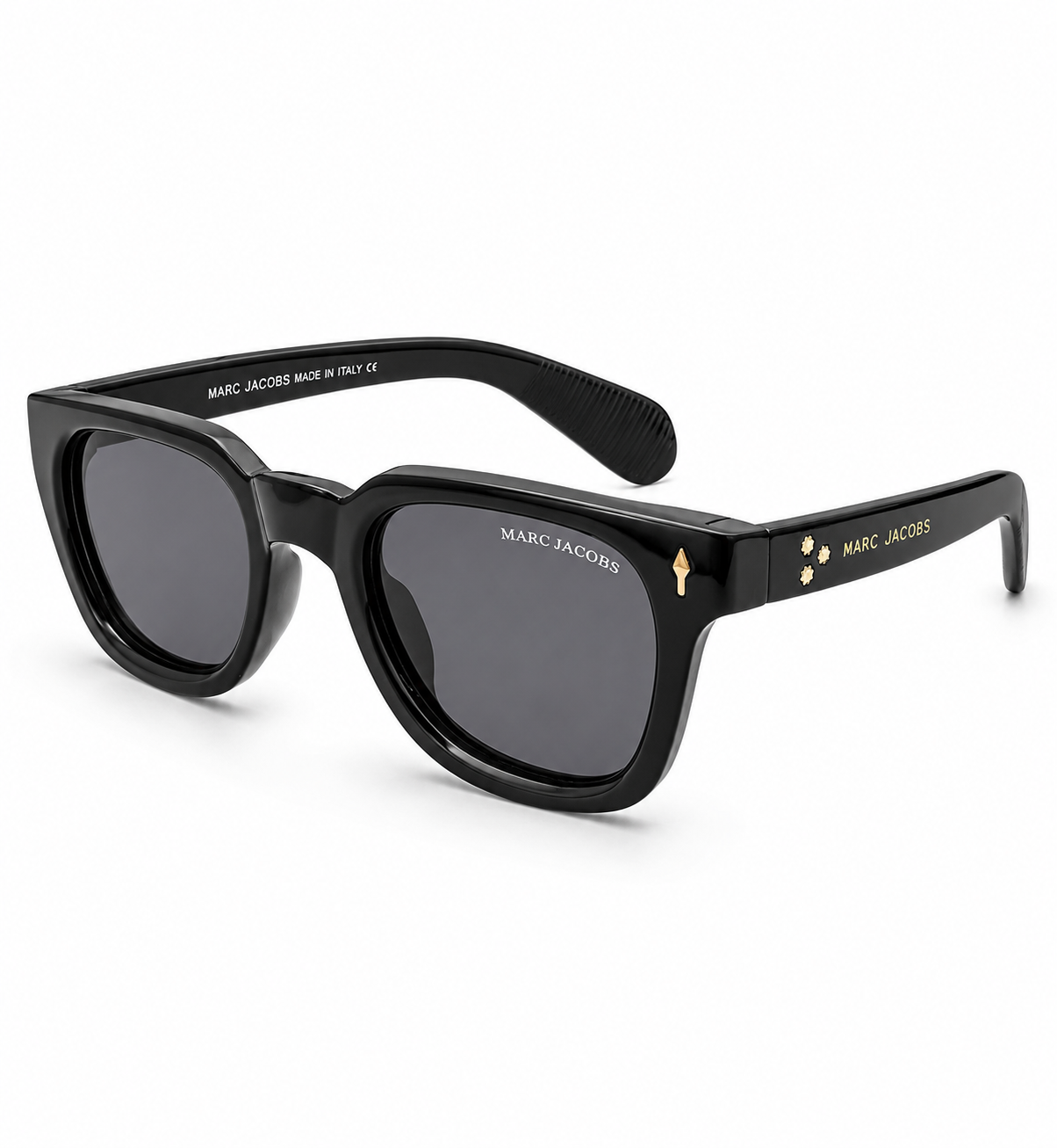 M&J Classic Black Square Sunglasses