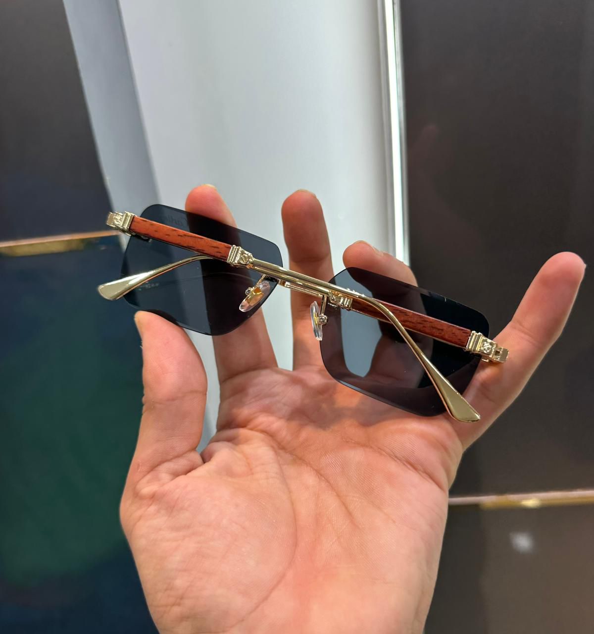 Cartier SV-2212  Rimless Luxury Sunglasses