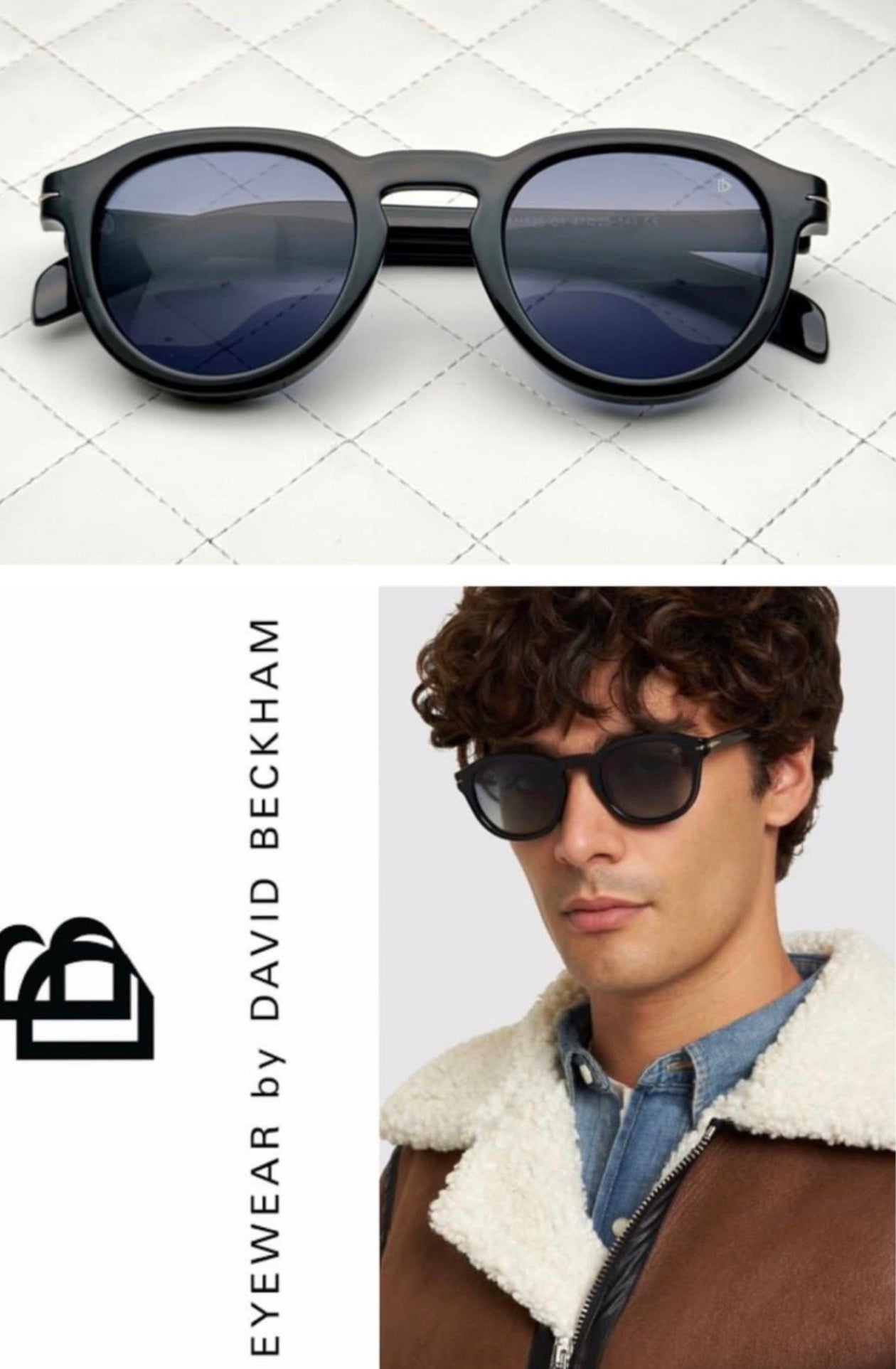 DAVID GLOSSY BLACK| Premium UV400 Fashion Eyewear (Copy)