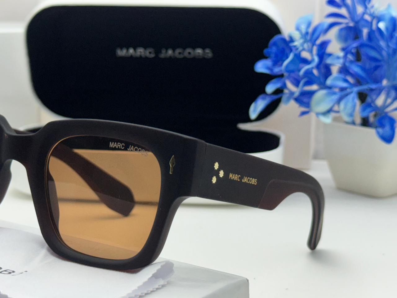 M&J Black Frame with Brown Lens