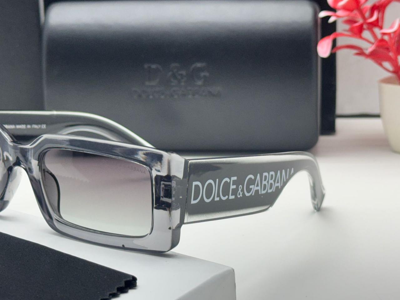 DG-3922 D&G Grey Oversized Square Sunglasses