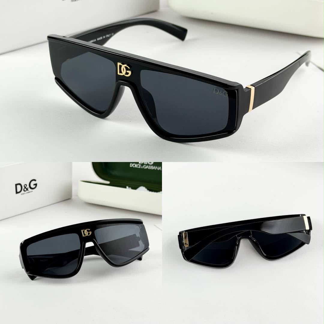 DG 4344 Geometric Black Sunglasses