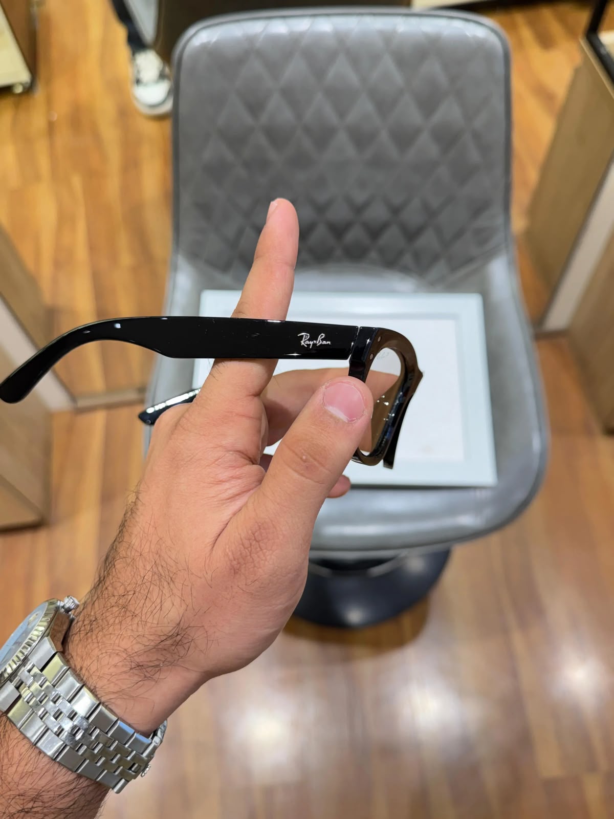 RB-2590 GLOSSY BLACK TRANSPARENT | Premium Fashion Eyewear