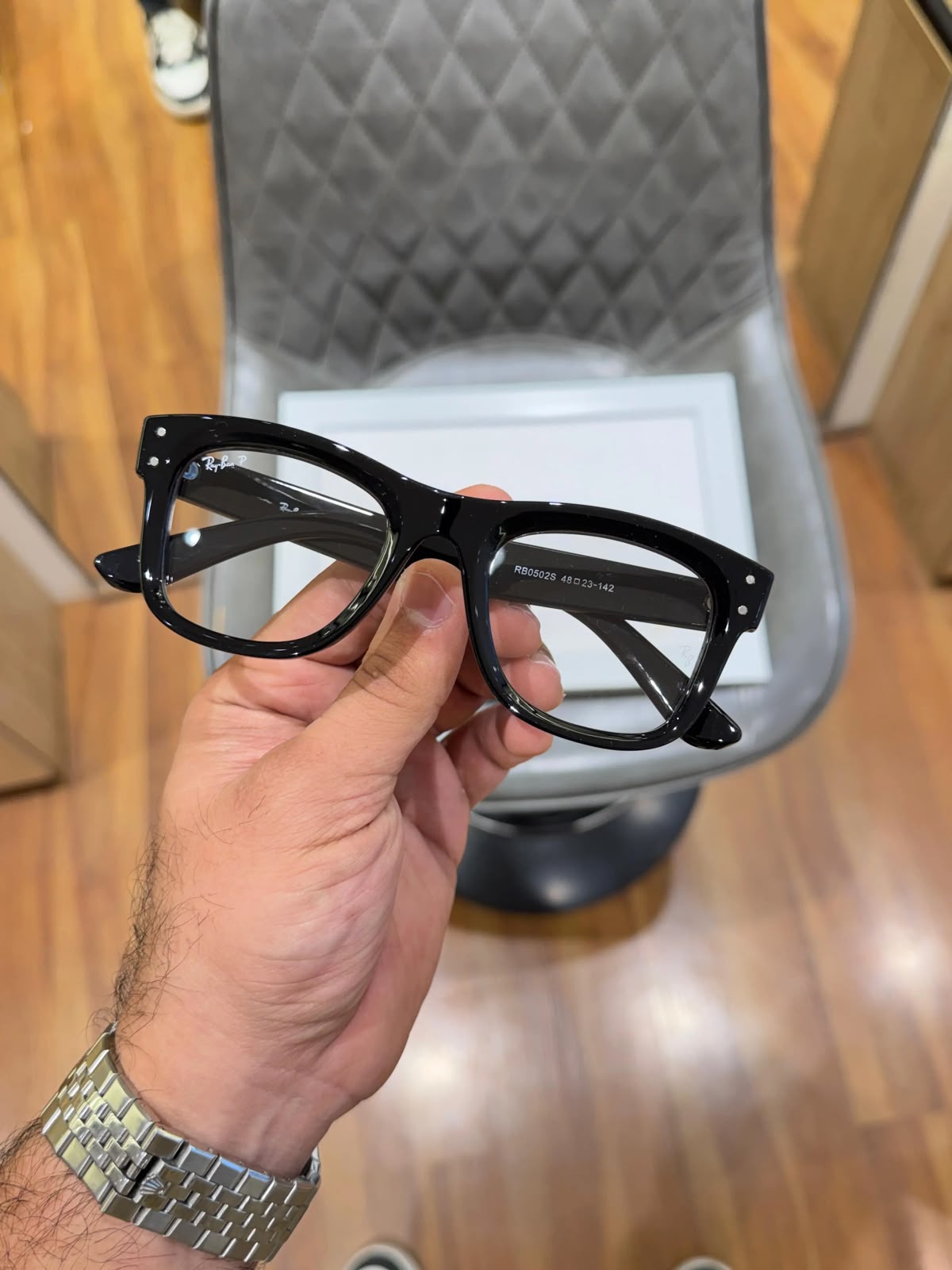 RB-2590 GLOSSY BLACK TRANSPARENT | Premium Fashion Eyewear