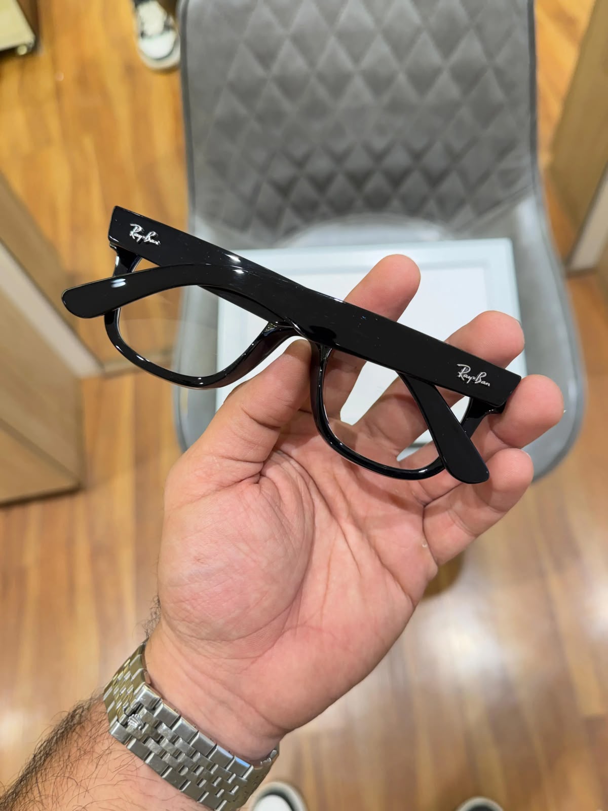 RB-2590 GLOSSY BLACK TRANSPARENT | Premium Fashion Eyewear