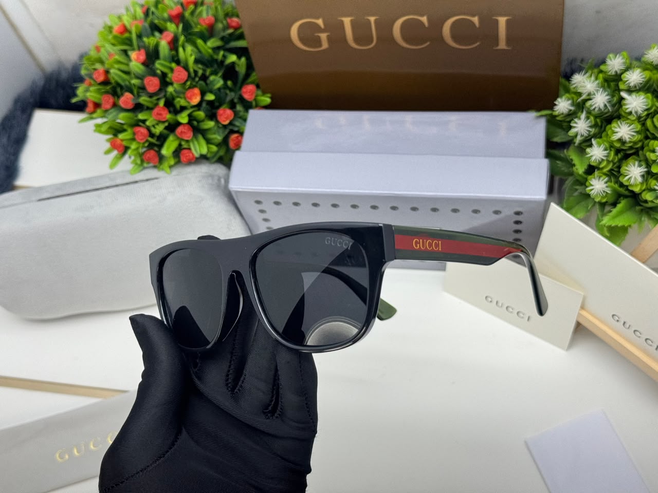 GC-999 Inspired Black And Red Sunglasses