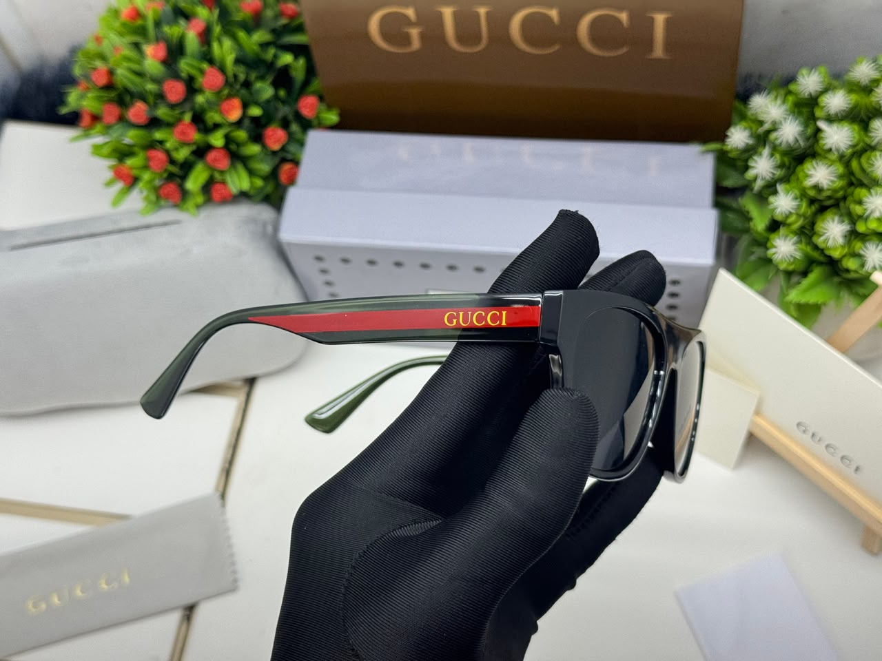 GC-999 Inspired Black And Red Sunglasses