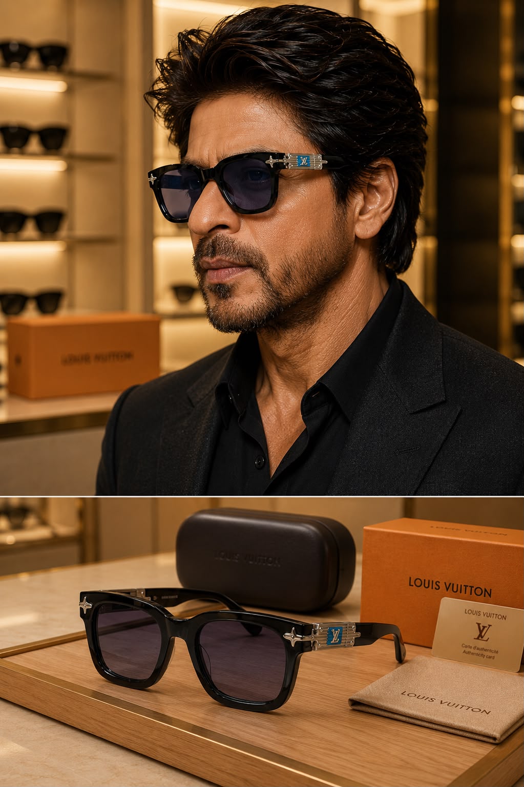 L-8898 Black Frame with Purple Gradient Lens