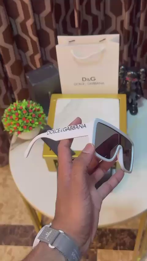DG-6204 Luxury White Oversized Sunglasses