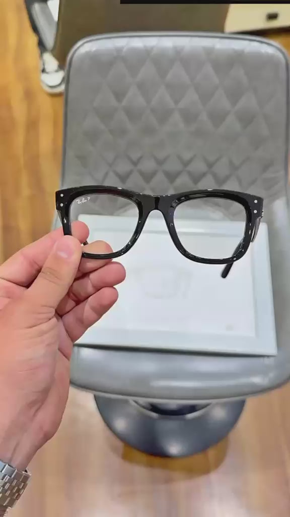 RB-2590 GLOSSY BLACK TRANSPARENT | Premium Fashion Eyewear