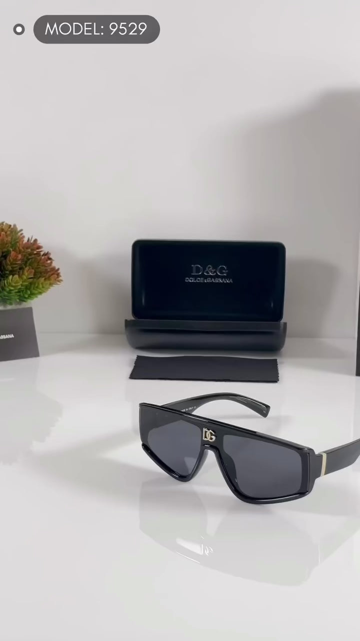 4344 Geometric Black Sunglasses