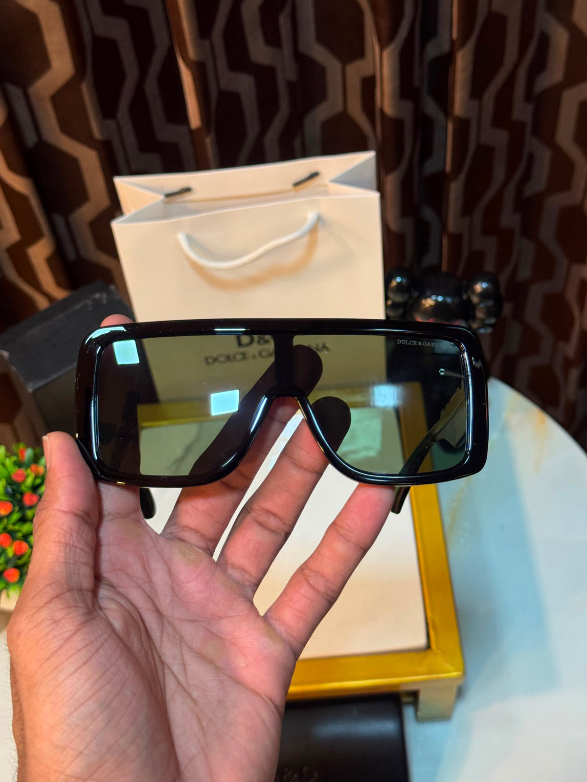 DG-6204 Luxury Green Oversized Sunglasses