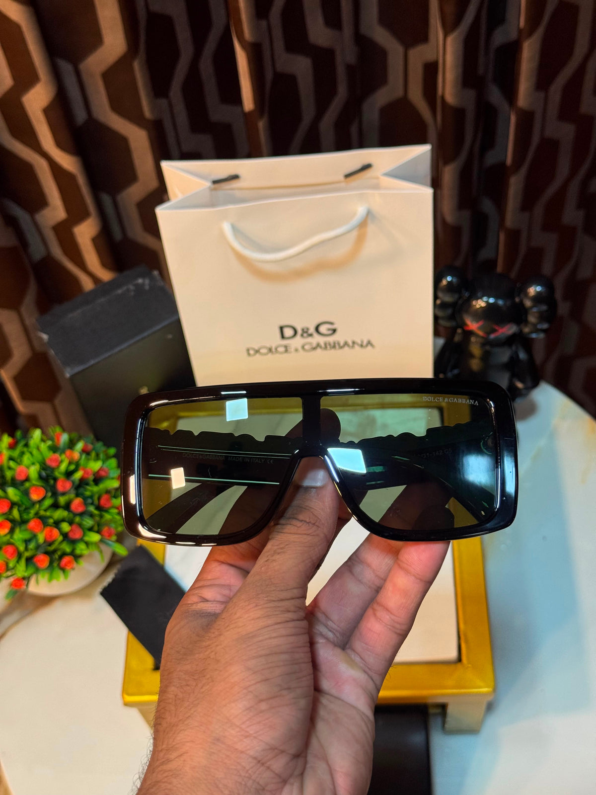 DG-6204 Luxury Green Oversized Sunglasses