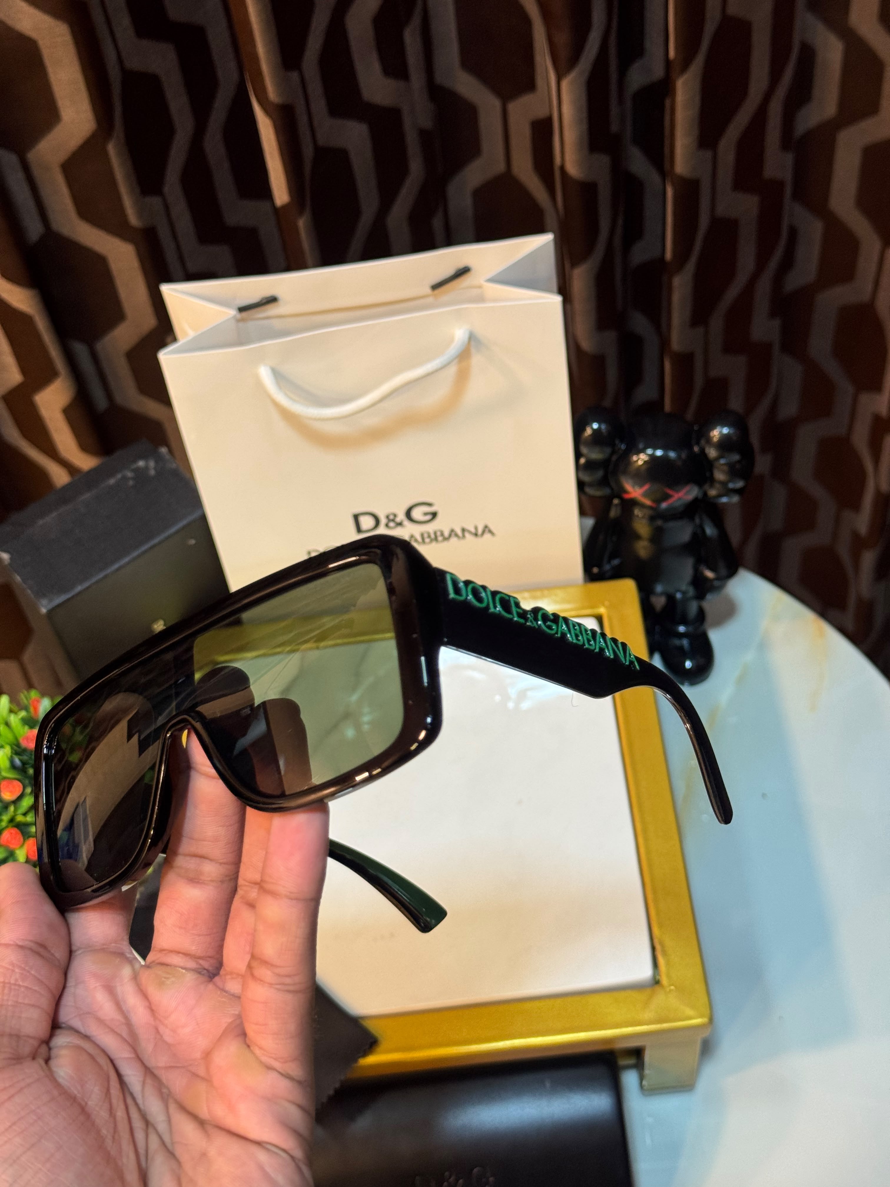 DG-6204 Luxury Green Oversized Sunglasses
