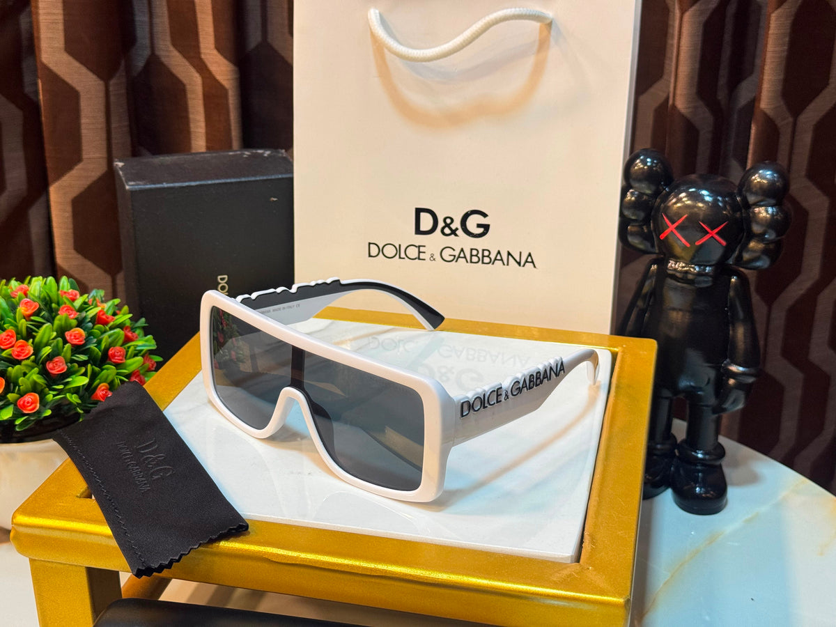 DG-6204 Luxury White Oversized Sunglasses
