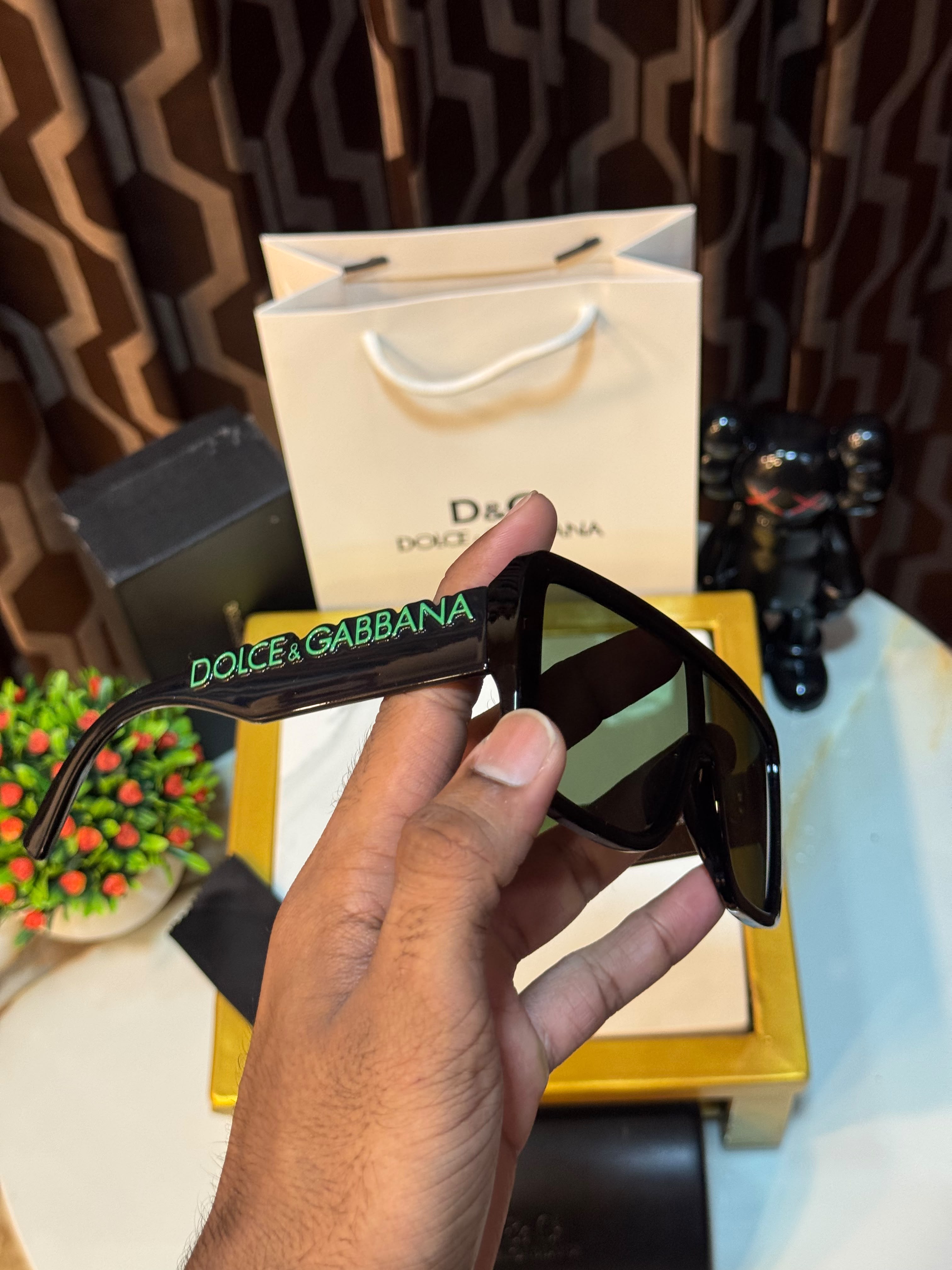 DG-6204 Luxury Green Oversized Sunglasses