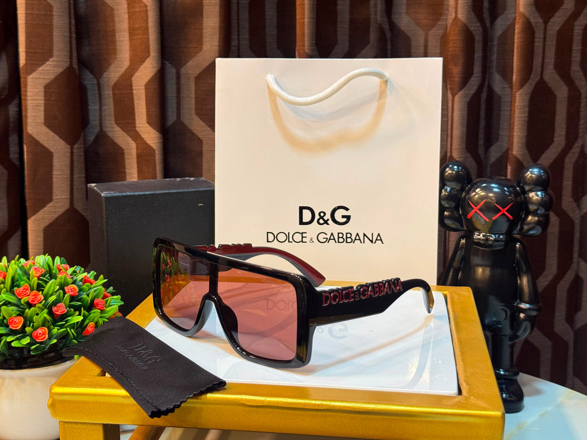 DG-6204 Luxury Red Oversized Sunglasses