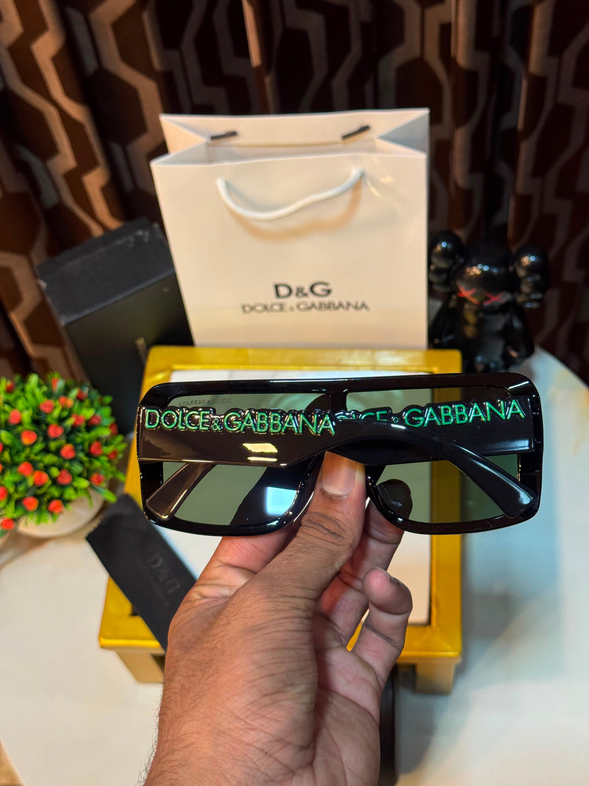 DG-6204 Luxury Green Oversized Sunglasses
